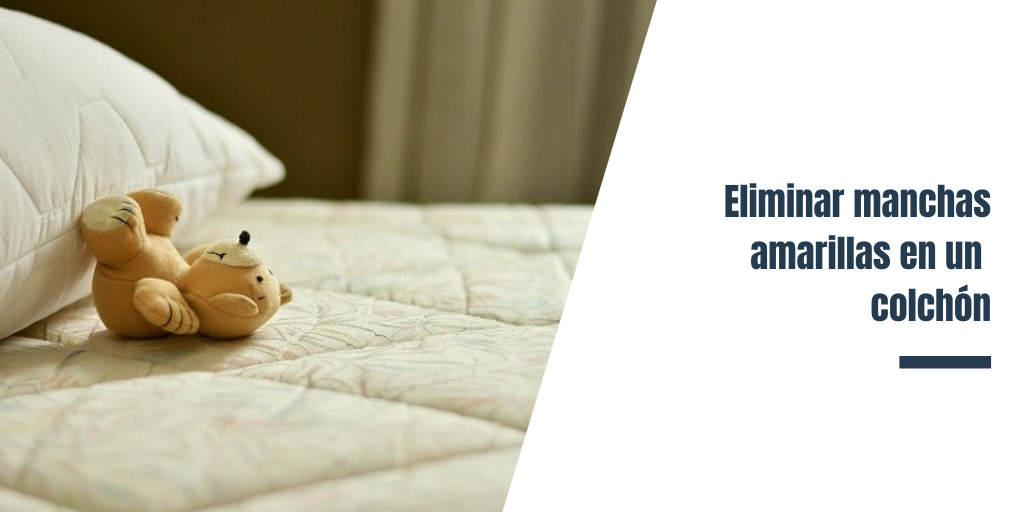 Eliminar manchas amarillas en un colchón
